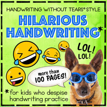 Preview of Handwriting Jokes Handwriting Without Tears® style joke book funny handwriting