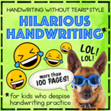 FREE Handwriting Without Tears® style Letter A practice worksheets