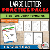 Handwriting LARGE LETTER Practice Pages-Upper and Lowercas