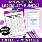 Handwriting Legibility Rubric MEGA BUNDLE (digital & printable)