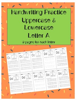 Handwriting Letter Aa Uppercase and Lowercase by Aloha Academics