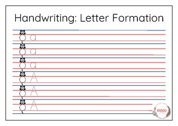 Preview of Handwriting Letter Formation