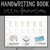 Handwriting Letter Formation Book for early ed and sped #S