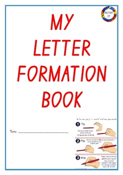 Preview of Handwriting Letter Formation Booklet - PRINT FONT