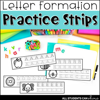 Preview of Handwriting Letter Formation Practice Strips