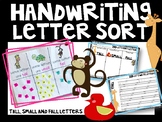 Handwriting Letter Sort - Tall, Small and Fall Practice