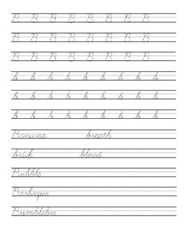 Handwriting Licensing Program - Cursive writing practice book | TpT