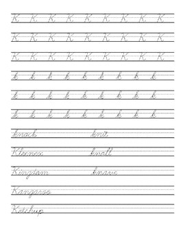 Handwriting Licensing Program - Cursive writing practice book | TpT