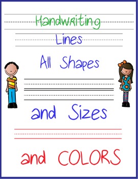 Preview of Handwriting Lines Clip Art Commercial Use Writing Lines