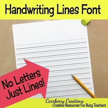 Preview of Handwriting Lines Font