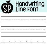 Handwriting Lines Font for Worksheet