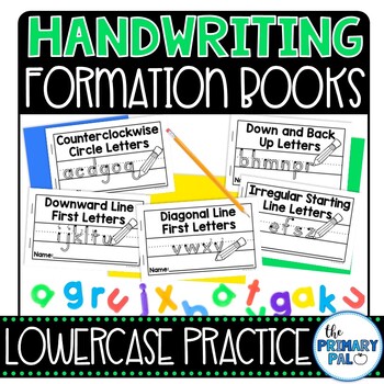 Preview of Handwriting & Lowercase Letter Formation Books by Path of Motion Groups