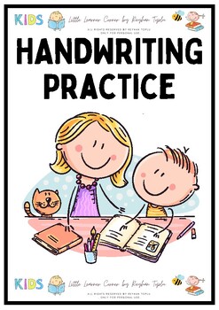 Preview of Handwriting - Make It Neat! Handwriting Practice Sheets with Facts