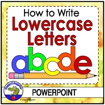 Preview of Handwriting - Making Manuscript Lowercase Letters Animated PowerPoint
