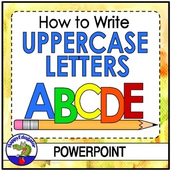 Preview of Handwriting - Making Manuscript Uppercase Letters Animated PowerPoint