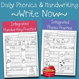 Integrated Phonics & Handwriting  Practice: K & 1st-grade‪