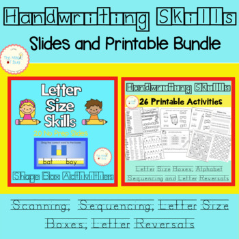Preview of Slides and printable BUNDLE - Occupational Therapy - Handwriting Skills