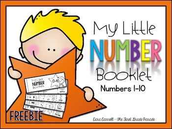 Preview of Handwriting Number Booklets {#'s 1-10)