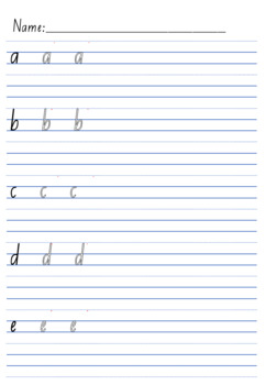 Handwriting Pack - Year 1 lines + letters NSW/ACT/SA/Tas style