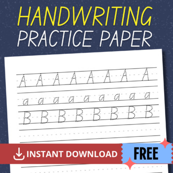 Paper! Handwriting without tears, kindergarten dotted line, picture or no