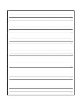 double lined paper template