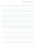 Handwriting Paper Template (Color and Black/White)