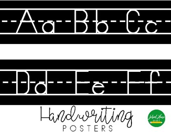Preview of Handwriting Posters - Black/White