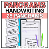Handwriting Practice 25 Pangrams