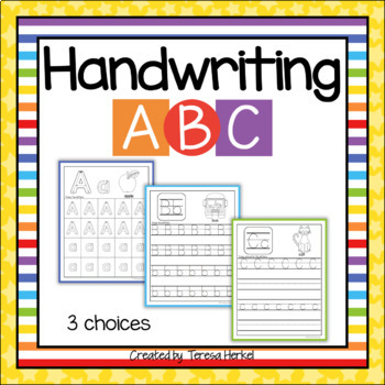 Handwriting Practice A-Z by Heaven's Little Helper - Teresa Herkel