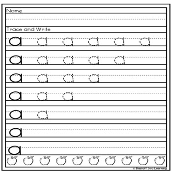 Handwriting Practice A-Z - Upper and Lowercase by Mrs Binders Kinders