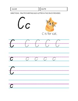 Handwriting Practice Aa- Zz by Five Star Education Advocate Resource Store