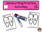 Handwriting Practice Activity | Alphabet | Dental Health