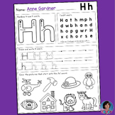 Handwriting Practice Alphabet Worksheets Kindergarten Morn