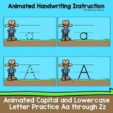 Handwriting Practice Animated Letter Formation PowerPoint