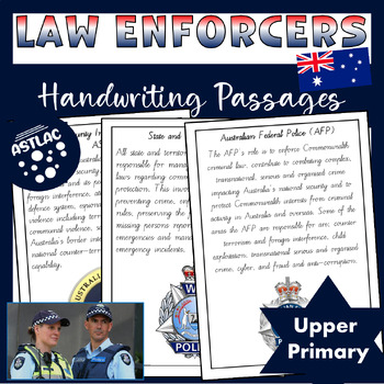Preview of Australian Law Enforcers - Handwriting Practice