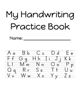 Preview of Handwriting Practice Book