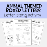 Handwriting Practice Boxed Letters - Animal Theme Letter S
