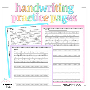Preview of Handwriting Practice Bundle