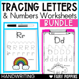 Handwriting Practice BUNDLE {Worksheets, Write & Wipe Mats}