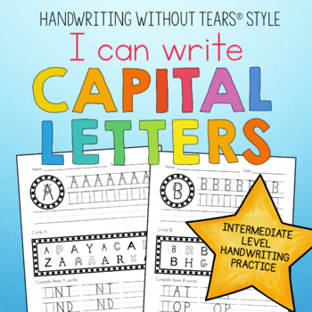 Handwriting Practice Capital Letters Handwriting Without Tears® practice