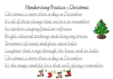 Handwriting Practice - Christmas (Victorian Cursive)