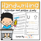 Handwriting Practice- Correct Letter Formation worksheets