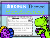 Handwriting Practice- Dinosaur Themed
