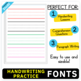 Handwriting Practice Font Lines