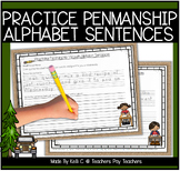 Handwriting Practice Sentences to Practice Letter Formation