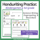 Handwriting Practice: Kindergarten and 1st Grade