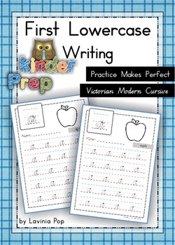Preview of Handwriting - Practice Makes Perfect {Lowercase Letters} Vic. Cursive font