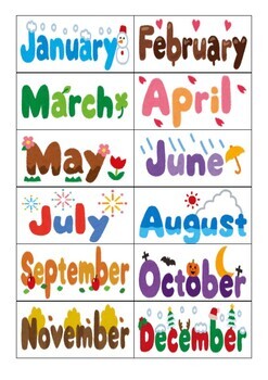 Handwriting Practice Months of the year, Days of the week by Green Apple