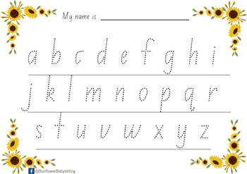 Preview of Handwriting Practice - NSW Foundation Font - Uppercase, Lowercase & Numbers 1-20