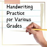 Handwriting Practice- Numbers